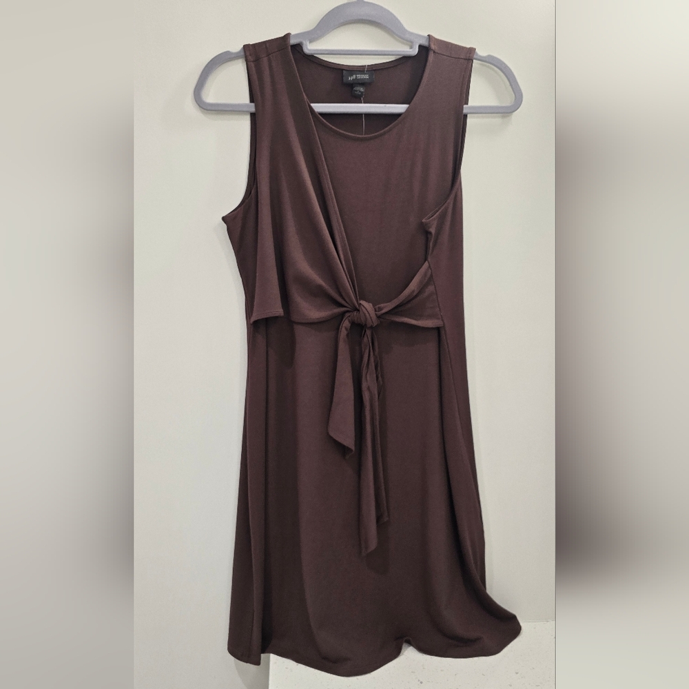 J. Jill Chocolate Brown Sleeveless Midi Dress. New With Tags. Size Small Petite.